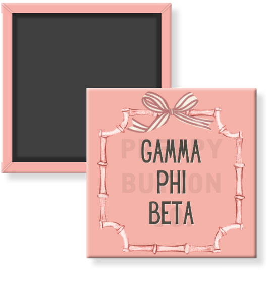 Gamma Phi Beta Bamboo Frame Sorority Frame
