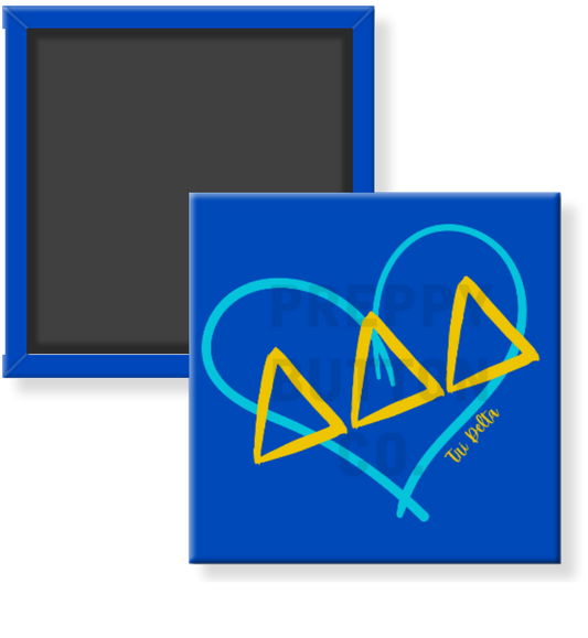 Tri Delta Heart Sorority Magnet