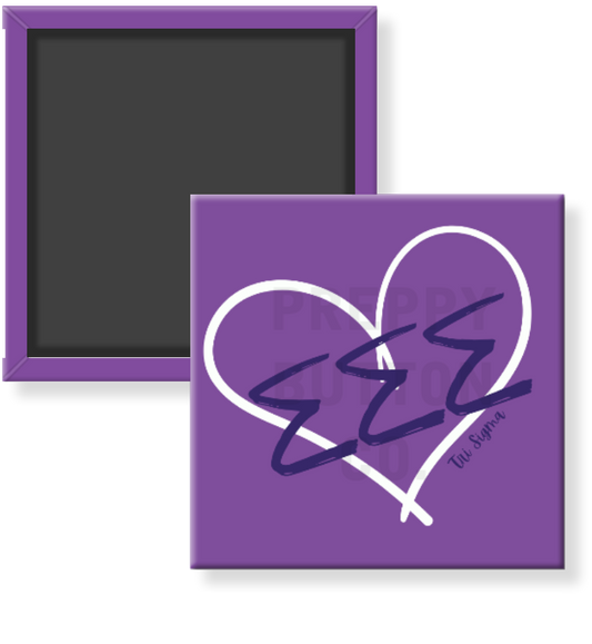 Tri Sigma Heart Sorority Magnet