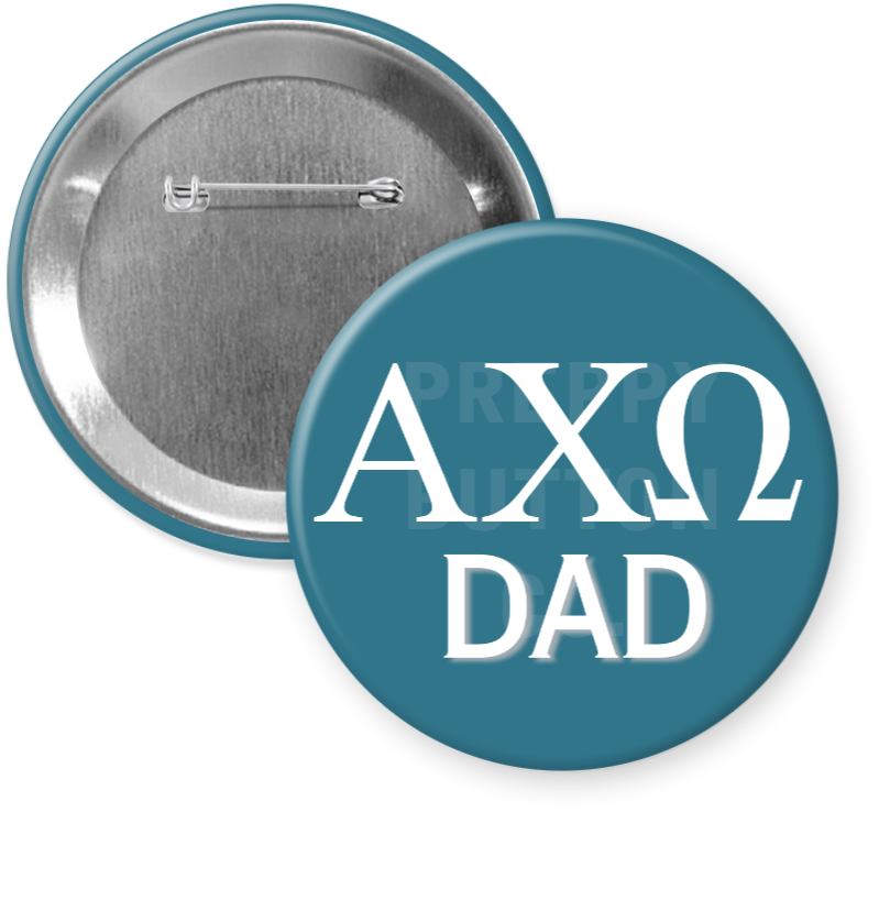 Daddy Button Alpha Chi Omega Dad Button – Preppy Button Co.
