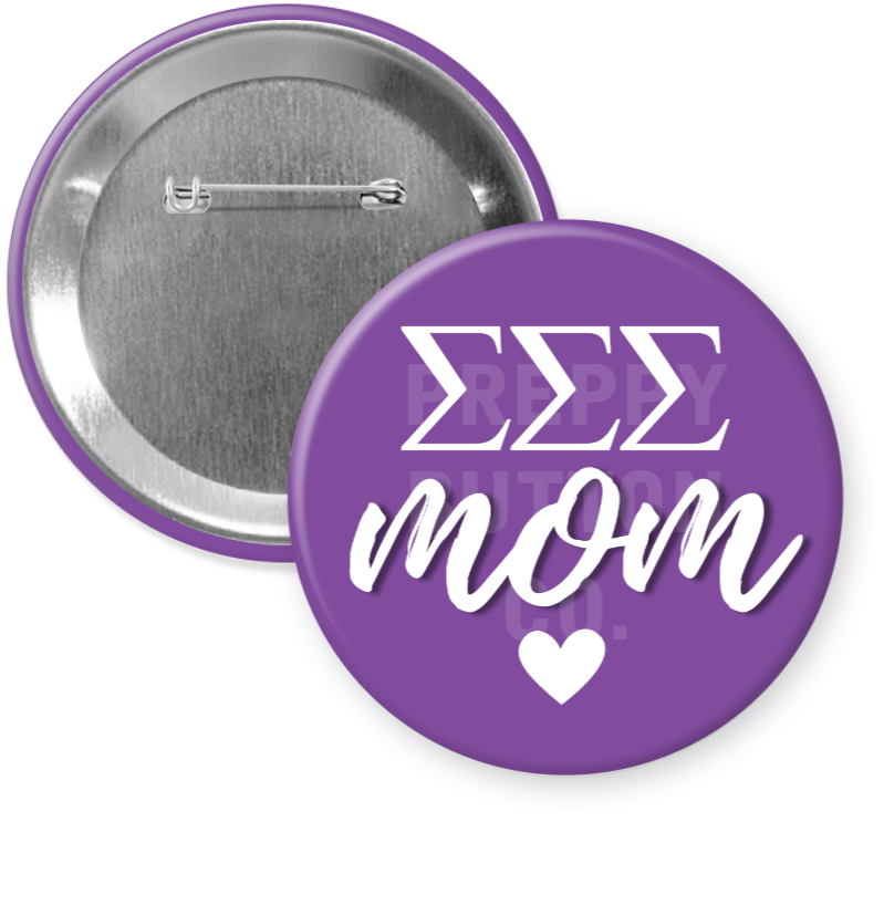 Tri Sigma Mom Button