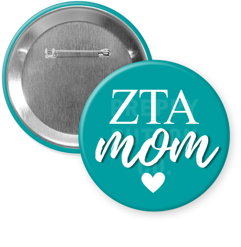 Zeta Tau Alpha Mom Button