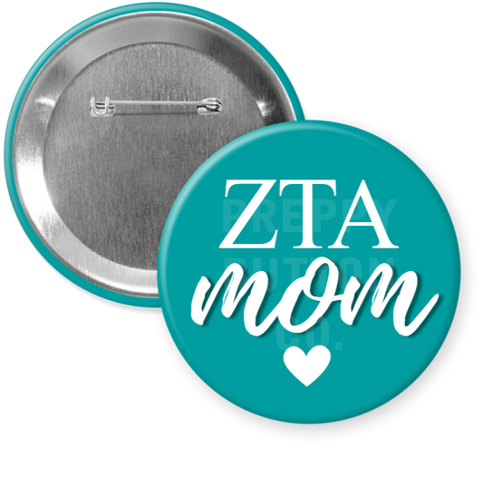 Zeta Tau Alpha Mom Button