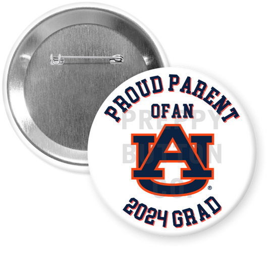 Customizable Auburn University Grad Button