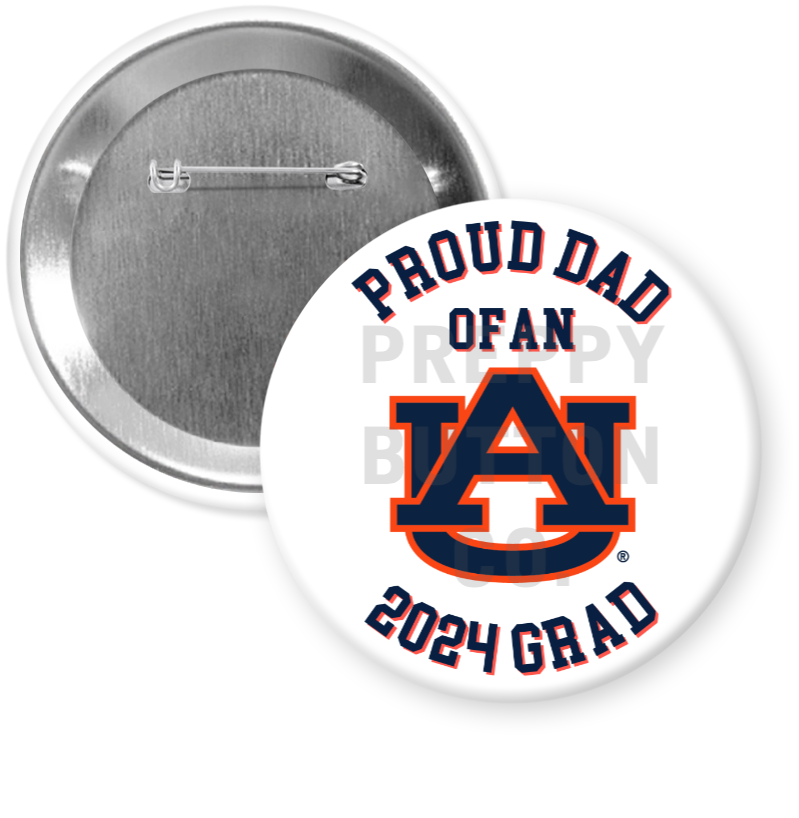 Customizable Auburn University Grad Button