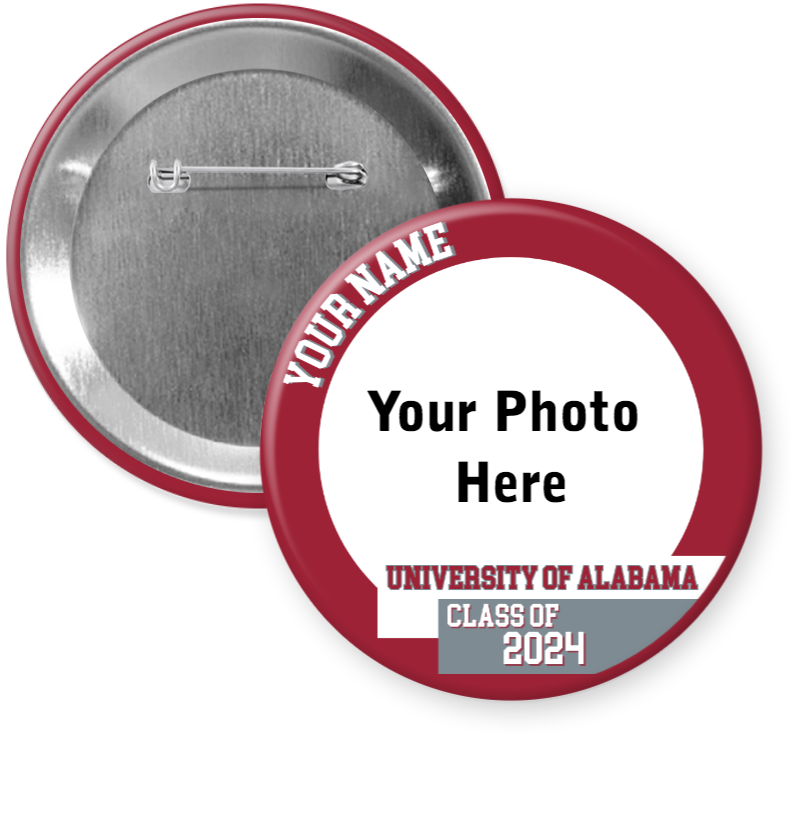 Alabama Graduate Half Banner Photo Button