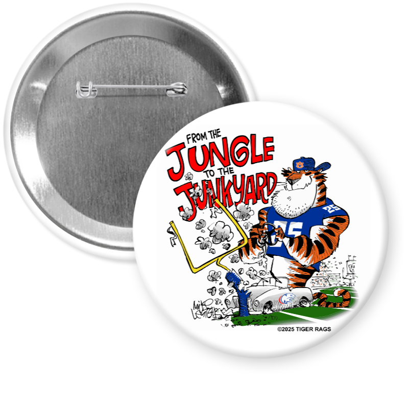 Auburn vs. South Alabama Tiger Rags Button