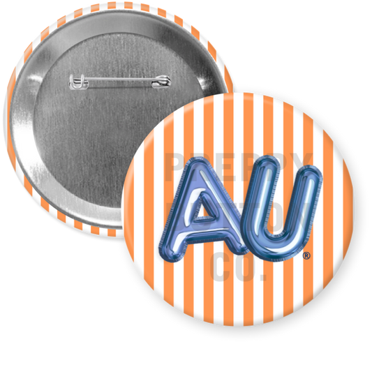 AU Orange Stripe Gameday Button