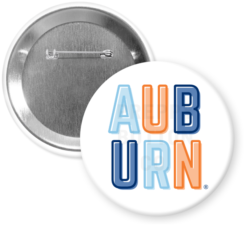 Multicolor Auburn Gameday Button