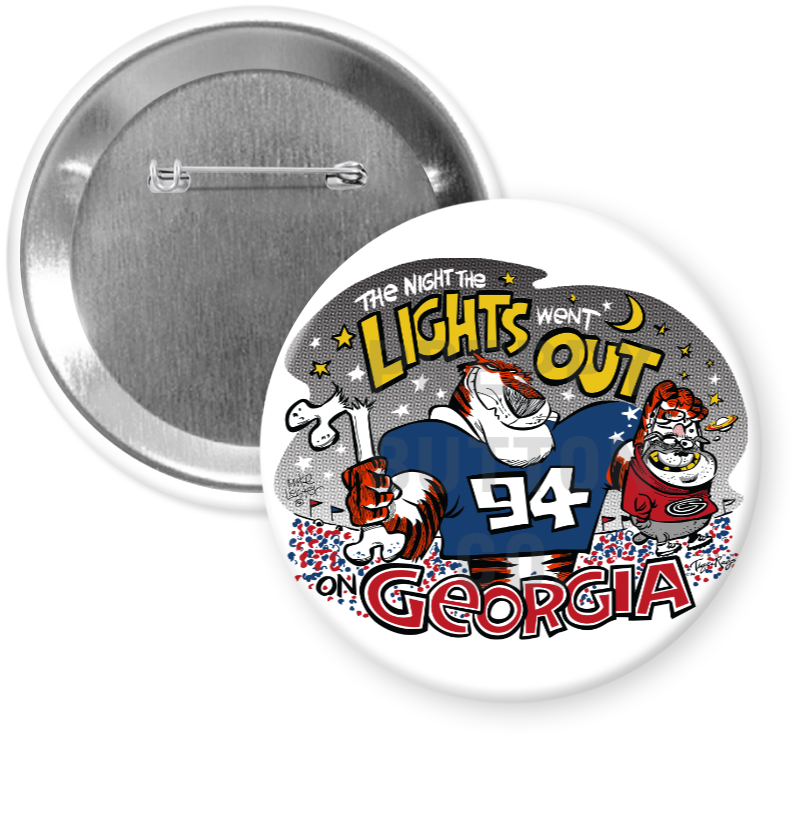 Auburn Vs. Georgia Tiger Rags Button