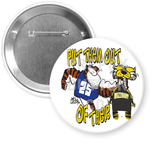 Auburn vs. Missouri Tiger Rags Button