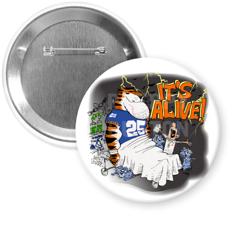Auburn vs. Kentucky Tiger Rags Button