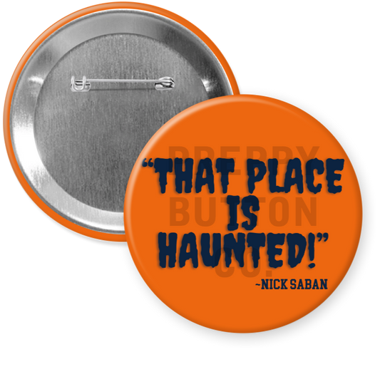 "That Place is Haunted" (Orange Spooky Font)