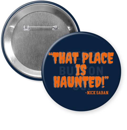 "That Place is Haunted" (Navy Spooky Font)