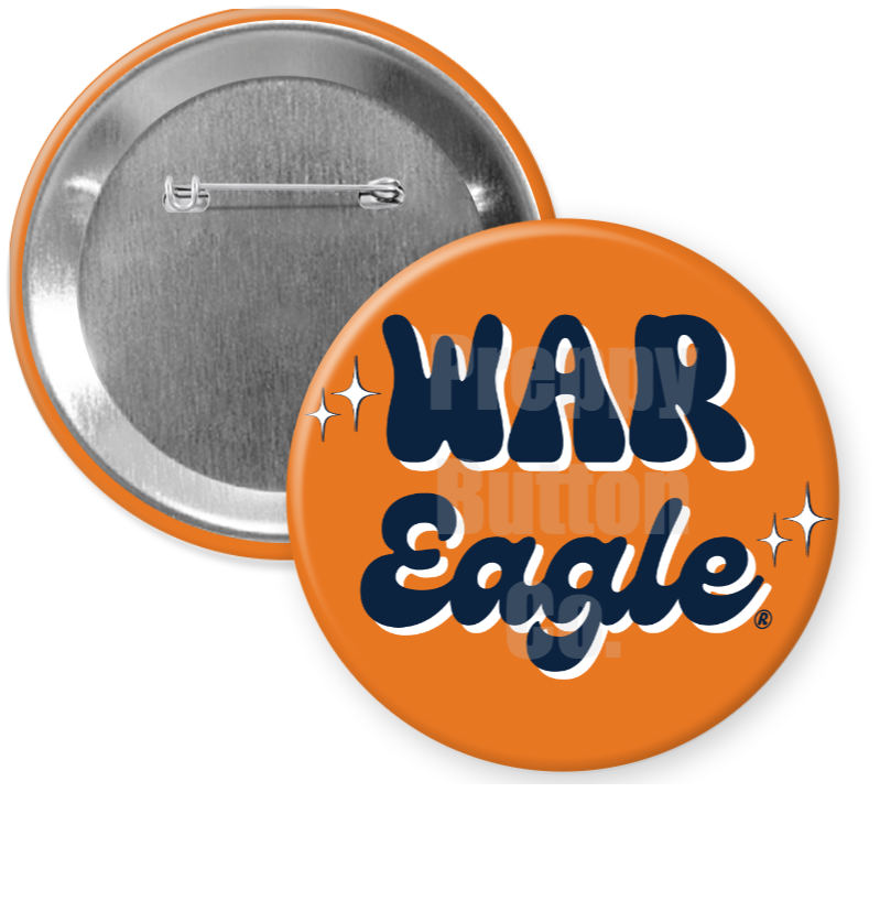 Retro War Eagle Button