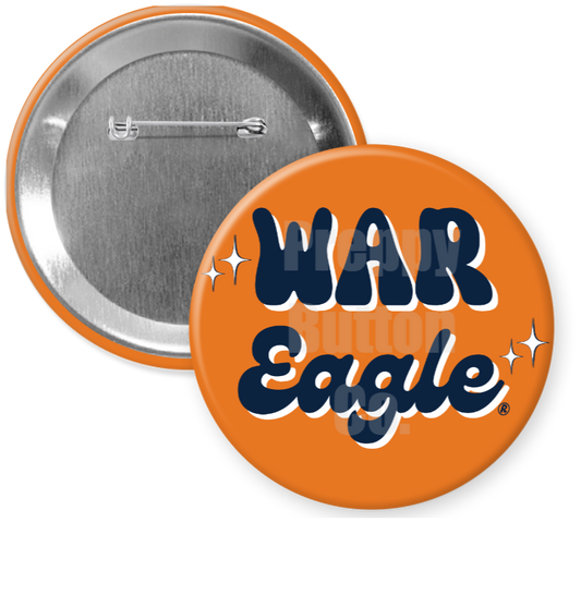 Retro War Eagle Button
