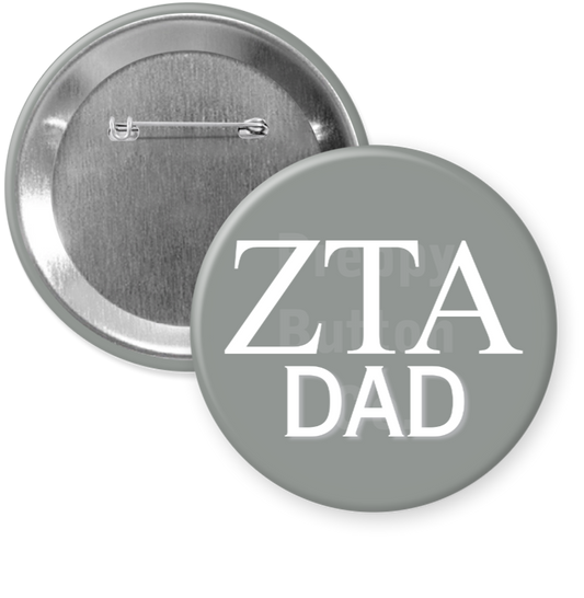 Zeta Tau Alpha Dad Button